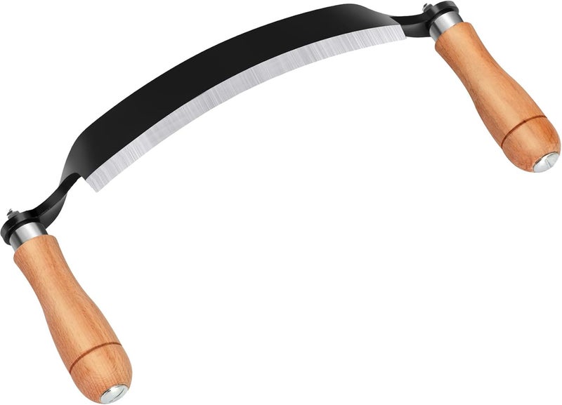 Beendou Draw Knife – Draw Knife Woodworking Tool for Hardwood/Softwood,Duty Curved & Straight Blade Bark Peeler, Sharpen-Ready Design with Bolt-On Handles - Image 1